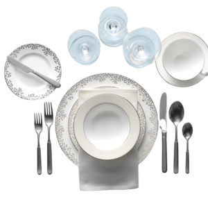 Dinnerware, Glassware & Flatware