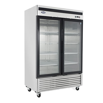 Atosa: MCF8707GR – Bottom Mount (2) Two Glass Door Refrigerator