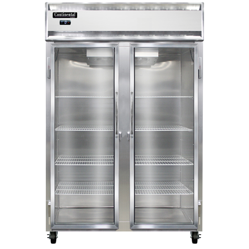 Continental : 2F-GD – 2-Section Display Freezer  with Hinged Glass Door