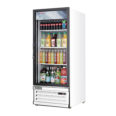 Everest: EMGR10 – 10.0 cu. ft. Reach-In 1 Glass Door Merchandiser Refrigerator