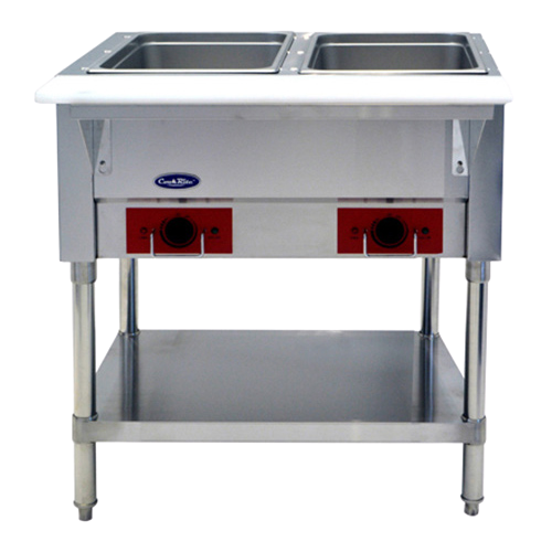 Atosa: CSTEA-2C – 2 Wells Electric Hot Food Steam Table 1000W/120V
