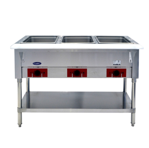 Atosa: CSTEA-3C – 3 Wells Electric Hot Food Steam Table 1500W/120V