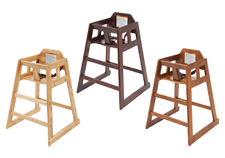 Winco: Stackable Wooden High-Chairs
