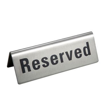 Winco: Reserved Sign