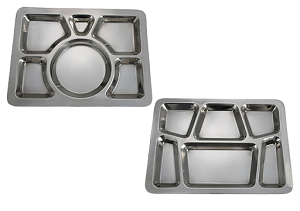 Winco: 6 Compartment Mess Trays