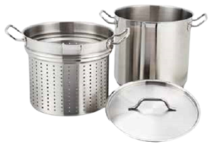 Winco: Stainless Steel Perforated Steamers/Pasta Cookers