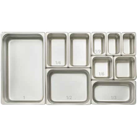 Winco: 23 Gauge Stainless Steel Anti-Jamming Steam Table Pans