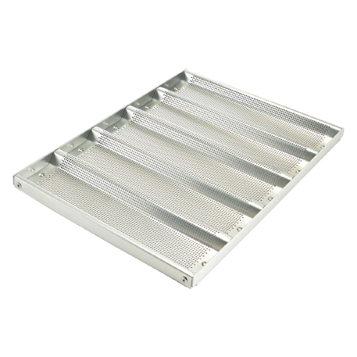 Winco: Glazed Aluminum Sub Sandwich Roll Pan