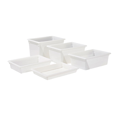 Winco: White Polypropylene Food Storage Boxes