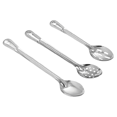 Winco: Prime? One-Piece Heavy-Duty Stainless Steel Basting Spoons