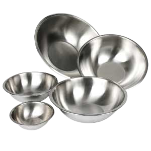 Winco: Stainless Steel Heavy-Duty Mixing Bowls