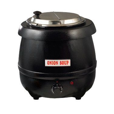 Winco: Electric Deluxe Black Kettle Soup Warmer