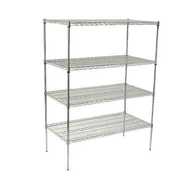 Winco: Chrome-Plated Wire Shelving Sets