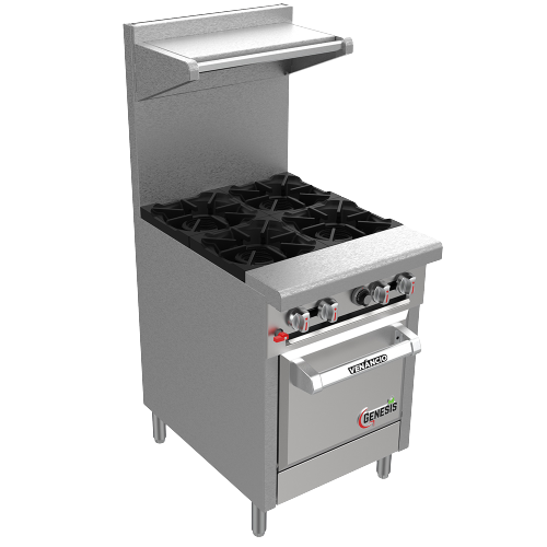 Venancio: Genesis Series 4 VT Burners Restaurant Range With Standard Oven