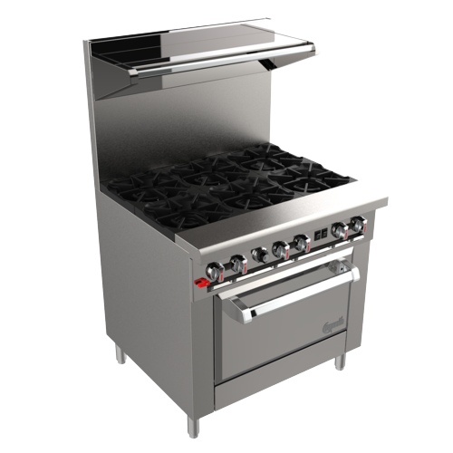Venancio: Genesis Series 6 VT Burners Restaurant Range With Standard Oven