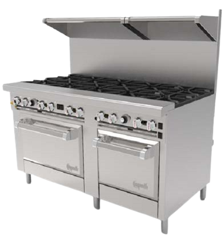 Venancio: Genesis Series 10 VT Burners Restaurant Range With (2) Standard Oven