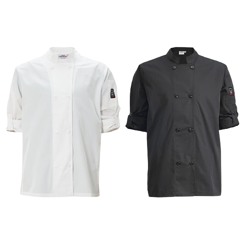 Winco: SIGNATURE CHEF Tapered Fit Ventilated Chef Jackets