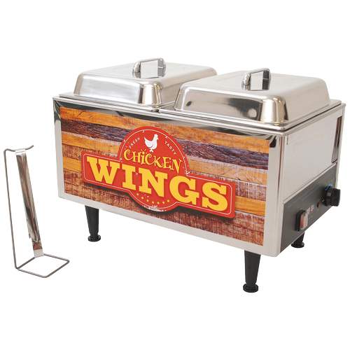 Winco: Benchmark Chicken Wing Themed Warmer