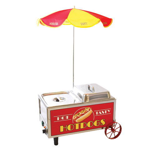 Winco: Benchmark Hot Dog Mini Cart Steamer