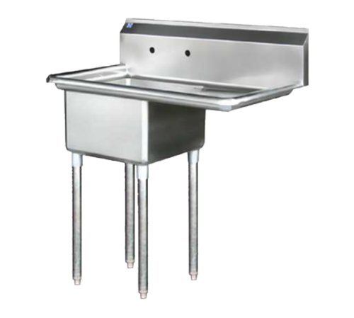 Blue Air: 1-Compartment (18″ Tub) With Right Drainboard Sink